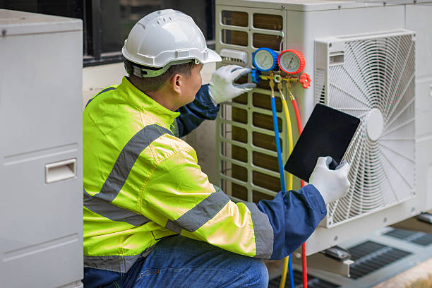 Professional Ductwork Repair technician working in Summit, NY
